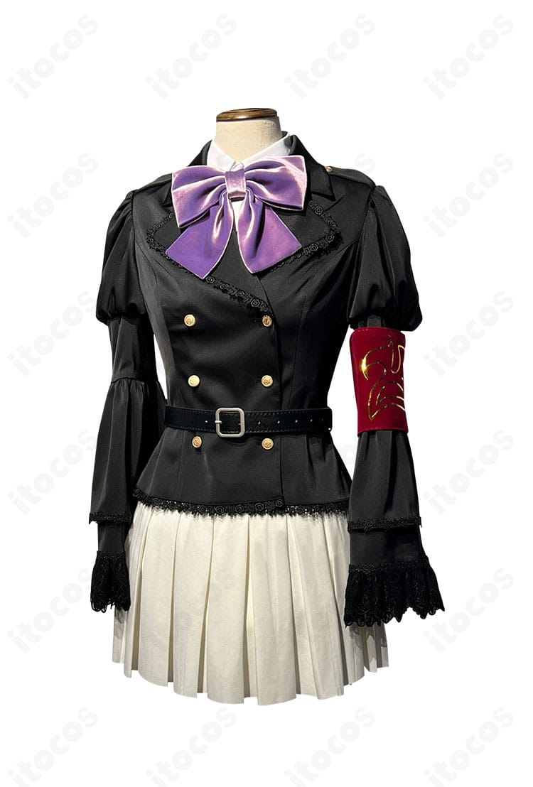 うみねこのなく頃に 右代宮縁寿の学園風コスプレ衣装・正面全体像。高再現度のシルエットと端正な配色が映えるデザイン