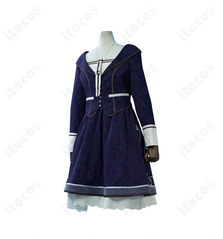 リリアーナ・アドルナート通常衣装の右側面ディテール。白ドレスとコートのシルエットが高再現で確認できます。