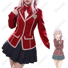 ギルティクラウン 楪いのり 学園制服コスプレ｜高再現で着やすいセット、撮影・イベント向け - 3枚目の画像（サムネイル）