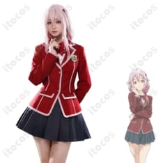 ギルティクラウン 楪いのり 学園制服コスプレ｜高再現で着やすいセット、撮影・イベント向け - 2枚目の画像（サムネイル）