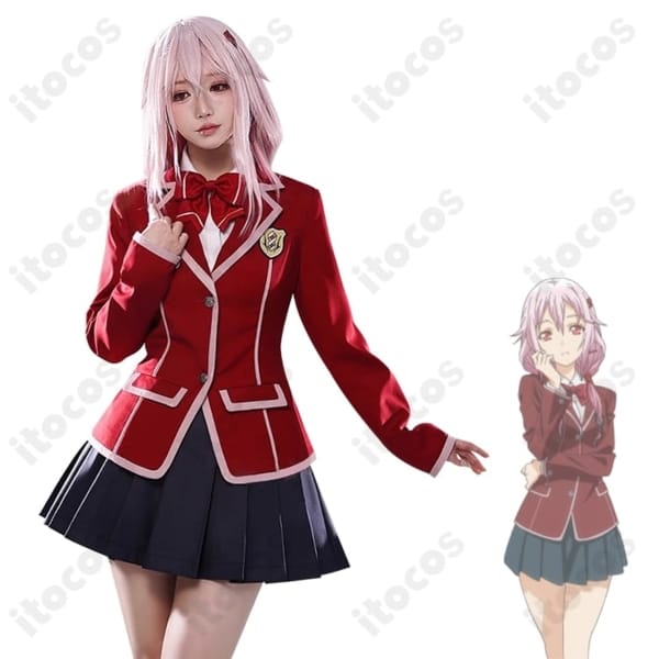 ギルティクラウン 楪いのり 学園制服コスプレ｜高再現で着やすいセット、撮影・イベント向け