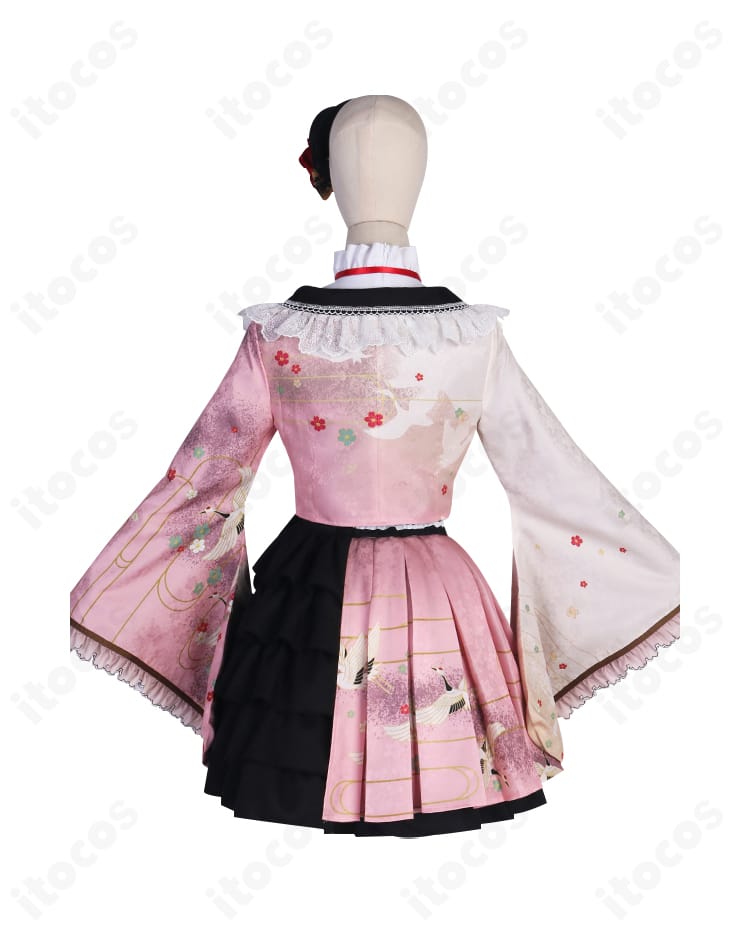 プロジェクトセカイ 暁山瑞希 和ロリ衣装の背面デザインとリボン結び