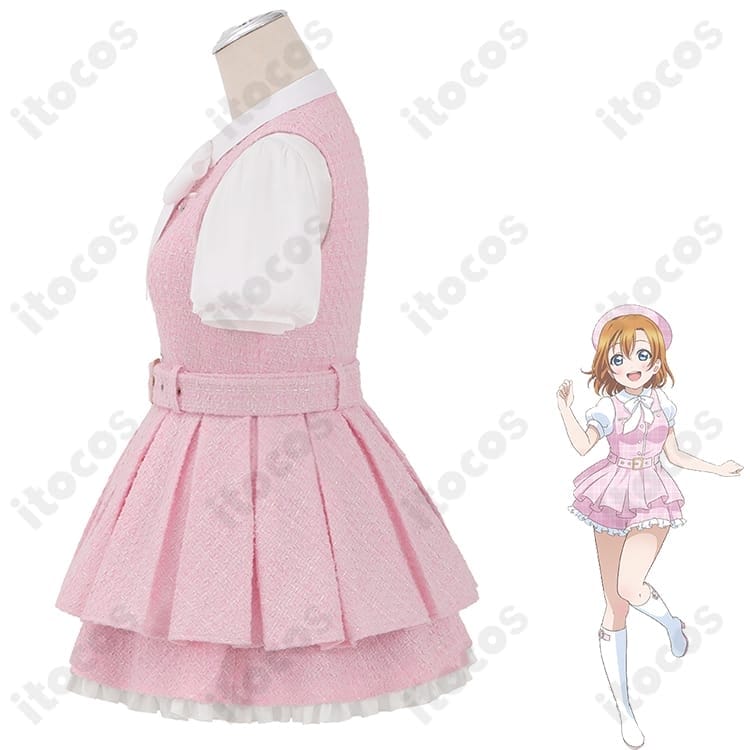 ラブライブ！ 高坂穂乃果 GiGOコラボカフェ10周年衣装 高再現で可愛いカフェ制服コス - 2枚目の画像