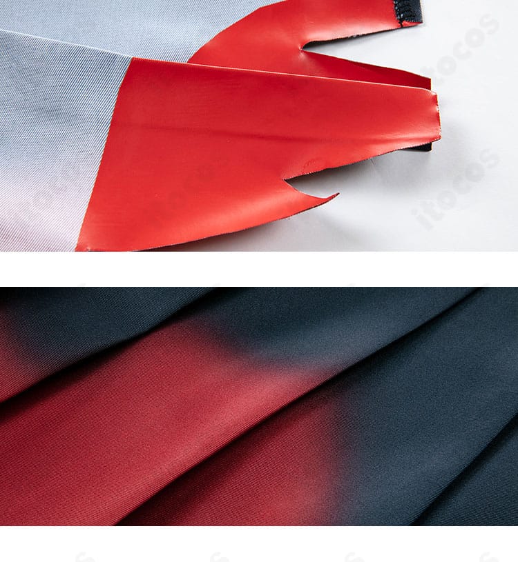 剣先ツルギ 制服スカートの装飾に焦点を当てた近接ショット。細部のデザインと質感を強調。