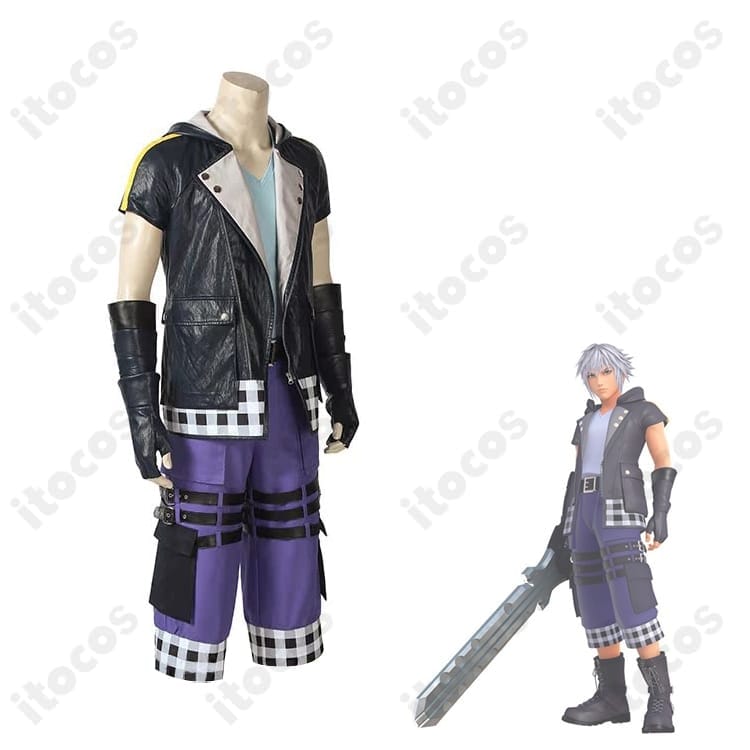 キングダム ハーツIII リク 通常衣装｜高再現で動きやすいフルセット、イベント・撮影に最適 - 2枚目の画像