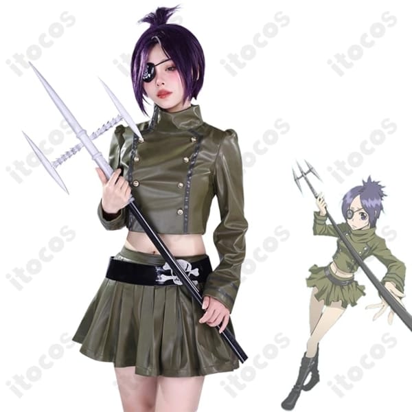 家庭教師ヒットマンREBORN! クローム髑髏 コスプレ衣装 高再現で撮影映え、イベントも快適