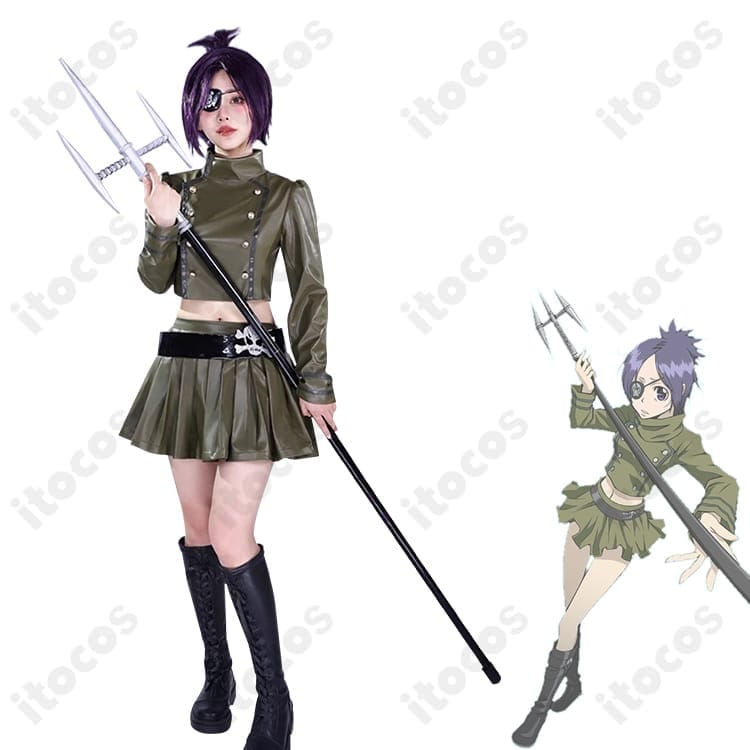 家庭教師ヒットマンREBORN! クローム髑髏 コスプレ衣装 高再現で撮影映え、イベントも快適 - 2枚目の画像