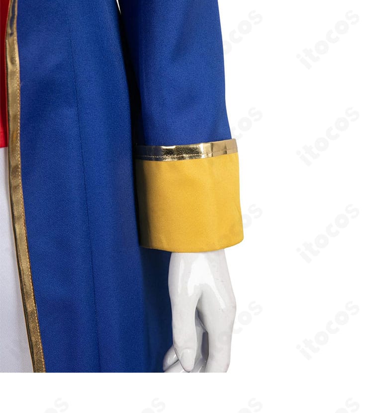 ピーチ姫 剣士コスプレの袖アップ。可動を意識した袖口の作りと視覚的なボリューム感を確認。