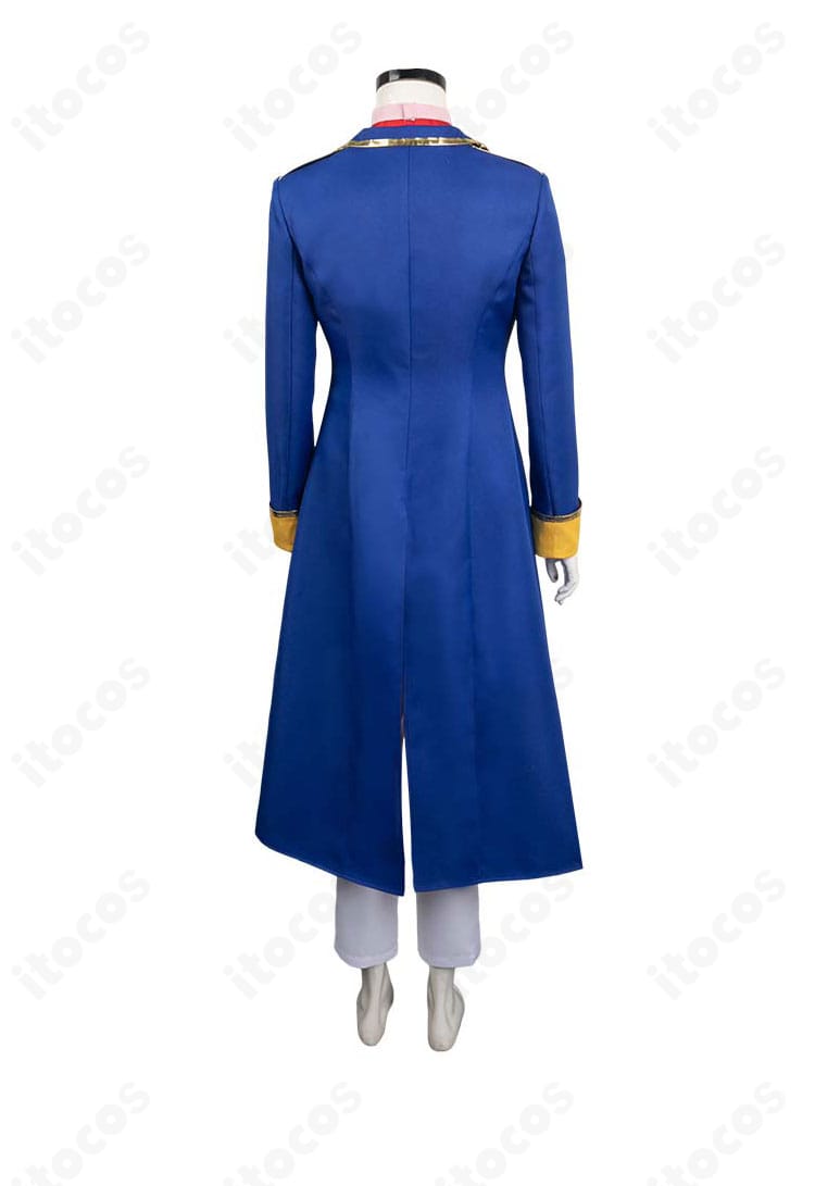 プリンセスピーチ Showtime! ピーチ姫 剣士コスプレの背面。背中のライン取りと装飾配置を忠実に再現したデザインを表示。