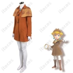 プリンセスピーチ 探偵コスプレ衣装｜高再現シルエットで上品に映えるフルセット - 2枚目の画像（サムネイル）