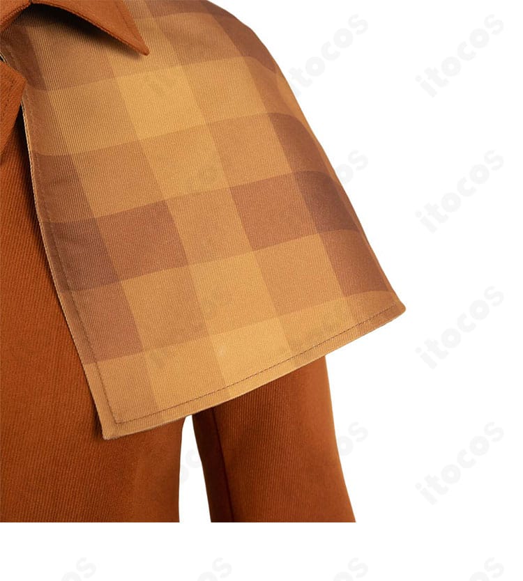 プリンセスピーチ 探偵コスの肩周りディテール。肩線と装飾の作り込みを示すクローズアップ