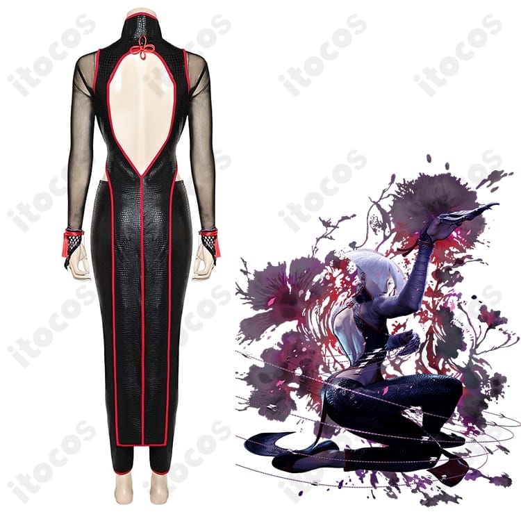 ストリートファイター6 A.K.I. コスプレ衣装 高再現で動きやすいチャイナ風、撮影にも最適 - 3枚目の画像