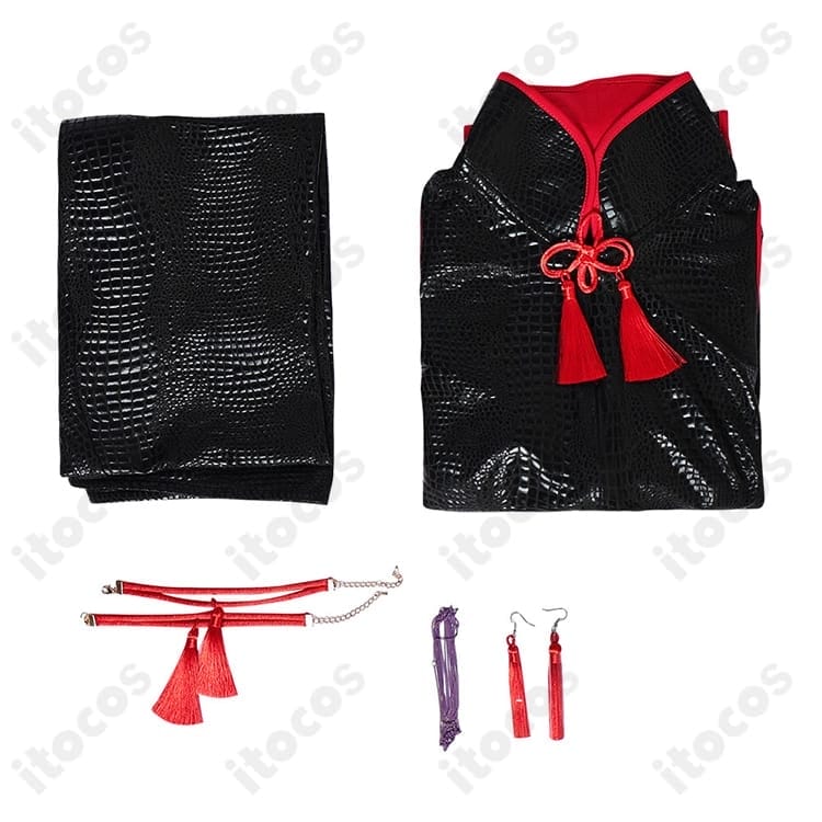 ストリートファイター6 A.K.I. コスプレ衣装 高再現で動きやすいチャイナ風、撮影にも最適 - 4枚目の画像