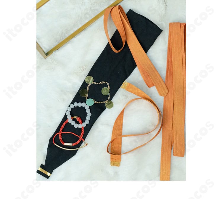 衣装に含まれるアクセサリー類の一覧。ステージ再現に必要な小物構成を示す画像