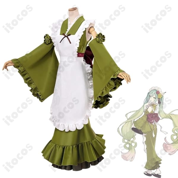 初音ミク 抹茶パフェ風衣装｜甘め可愛い再現度、高発色で撮影・イベントに最適