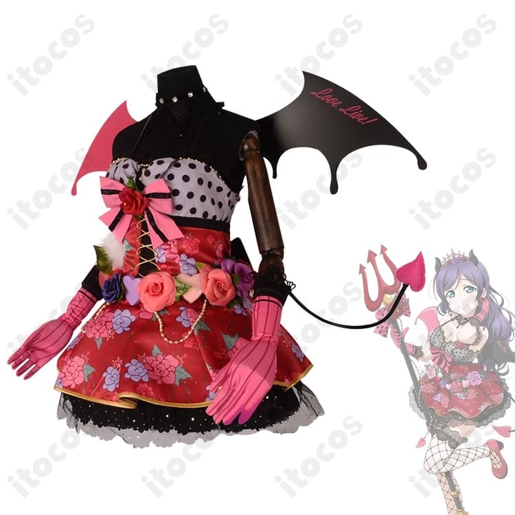 ラブライブ！スクフェス 東條希 小悪魔編 覚醒後 コスプレ衣装 高再現・S〜XL・送料無料 - 2枚目の画像