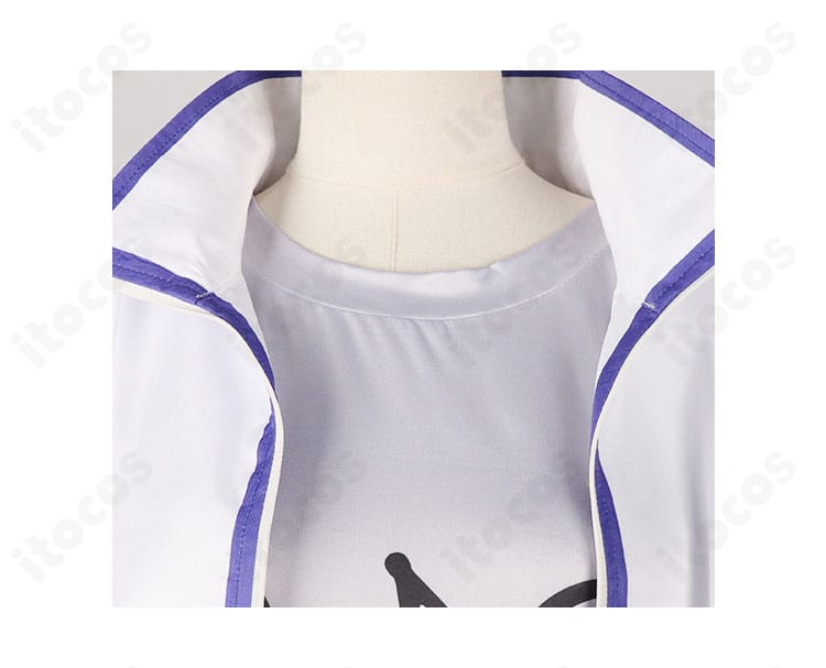 矢戸乃上那由汰 コスプレ衣装の襟元ディテール。襟の形状や装飾の再現度を確認できるクローズアップ。