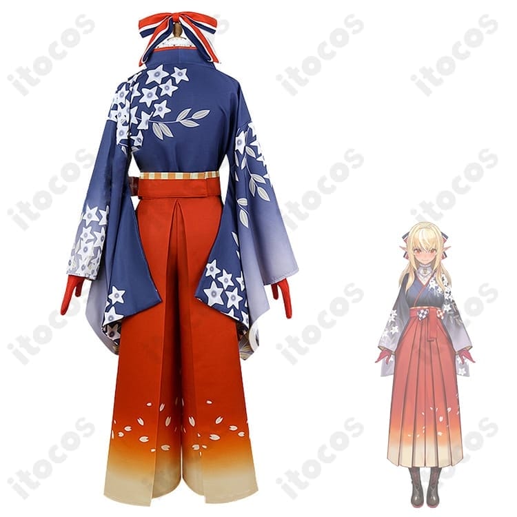 ホロライブ 不知火フレア 正月衣装｜和装袴の高再現で軽やか、イベント・撮影に最適 - 3枚目の画像