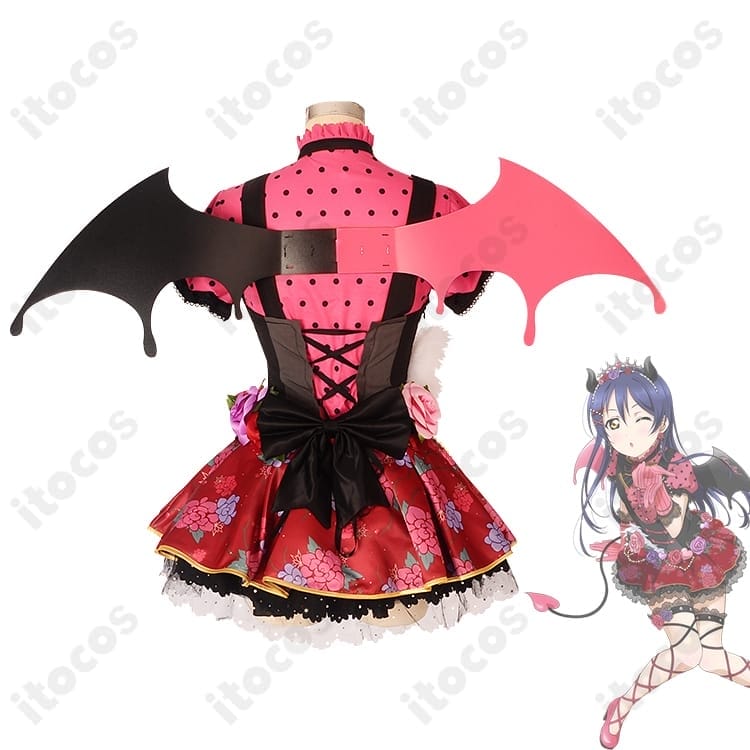 園田海未 小悪魔編 覚醒後 コスプレ衣装｜高再現度で撮影映え、イベントも快適 - 3枚目の画像