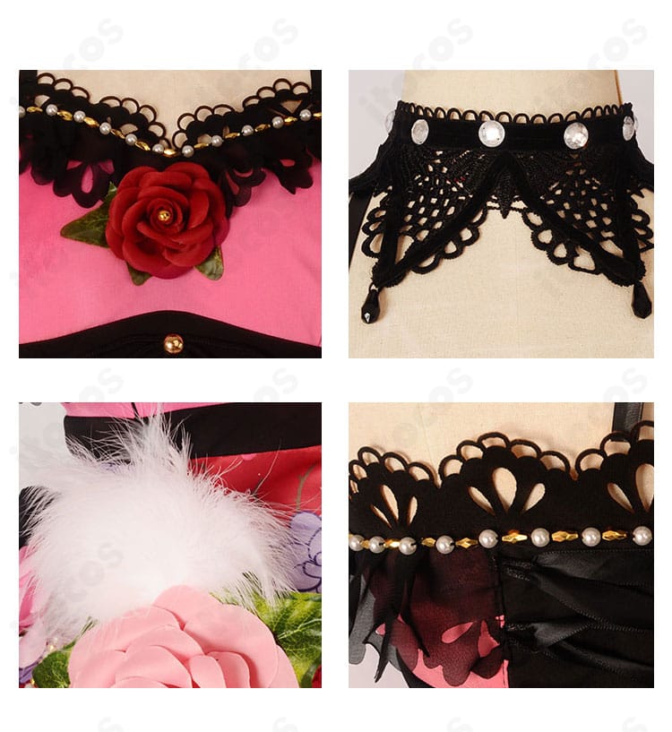 南ことり 小悪魔編 覚醒後コスプレ衣装の襟元・ネックアクセサリーの装飾ディテール