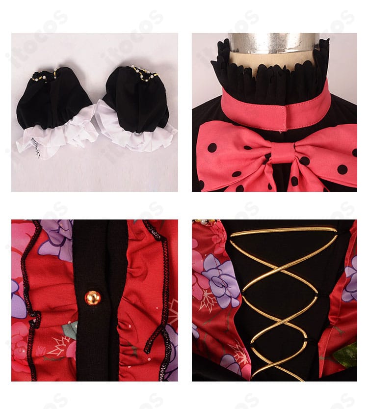 高坂穂乃果 コスプレ衣装付属アクセサリーのクローズアップ。小悪魔系モチーフの装飾質感と仕上げが見える。