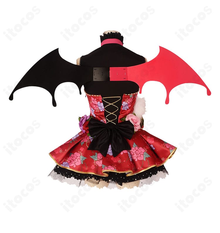 高坂穂乃果 小悪魔編覚醒後コスチュームの背面。背中周りのデザインとライン取りが分かる写真。