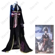 無期迷途 菫「長夜に花」コスプレ衣装 和風刺繍で上品に再現、撮影映えするセット一式 - 3枚目の画像（サムネイル）