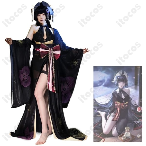 無期迷途 菫「長夜に花」コスプレ衣装 和風刺繍で上品に再現、撮影映えするセット一式