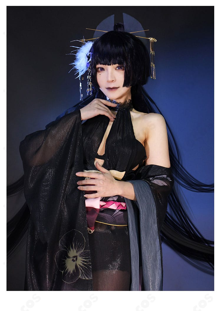 無期迷途 菫「長夜に花」衣装の正面着用。胸元のカッティングと全体バランスが伝わる画像