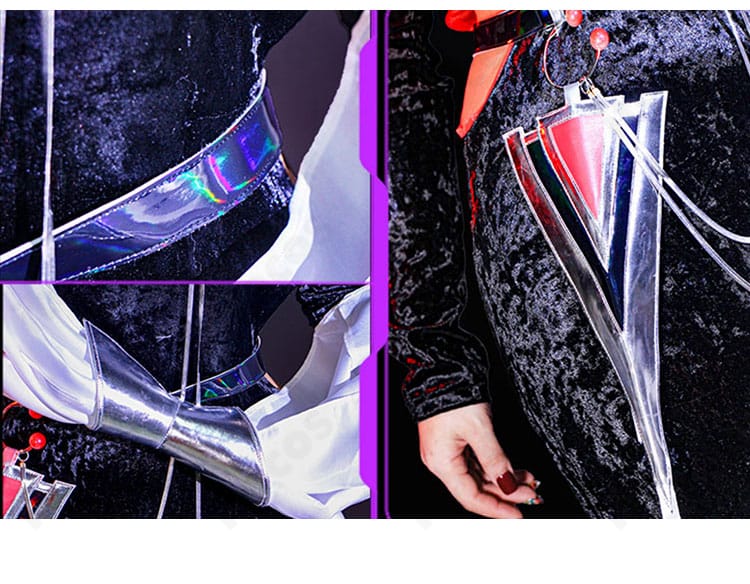 シャローム 昼の如き夜光 コスプレ衣装のアクセサリー詳細。手首飾り・足首飾り・ベルトコンポーネントの質感。