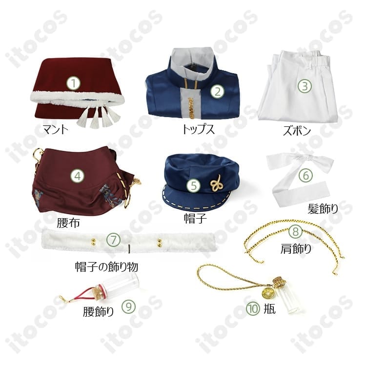 リバース：1999 エニセイ コスプレ衣装 マント・帽子付きの高再現フルセット - 3枚目の画像