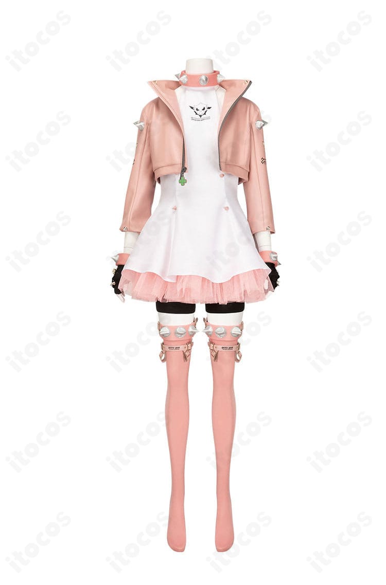 エルフェルト＝ヴァレンタインのコスプレ衣装 正面全体。ギルティギア -STRIVE-のブライド風デザインを忠実再現