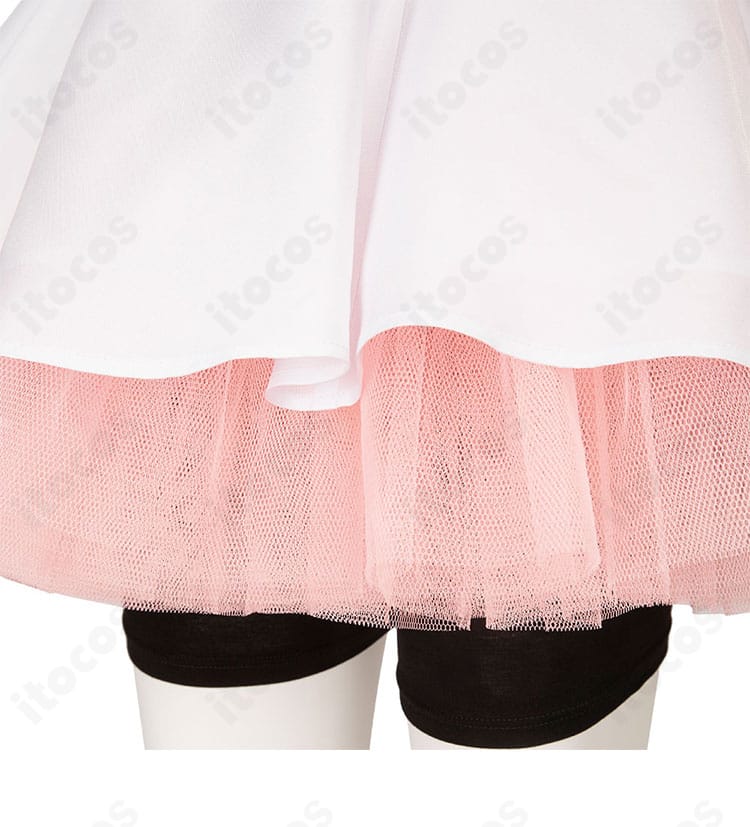 ギルティギア -STRIVE- エルフェルト＝ヴァレンタイン衣装 スカート装飾の接写。フリルと縁取りの重なりを再現