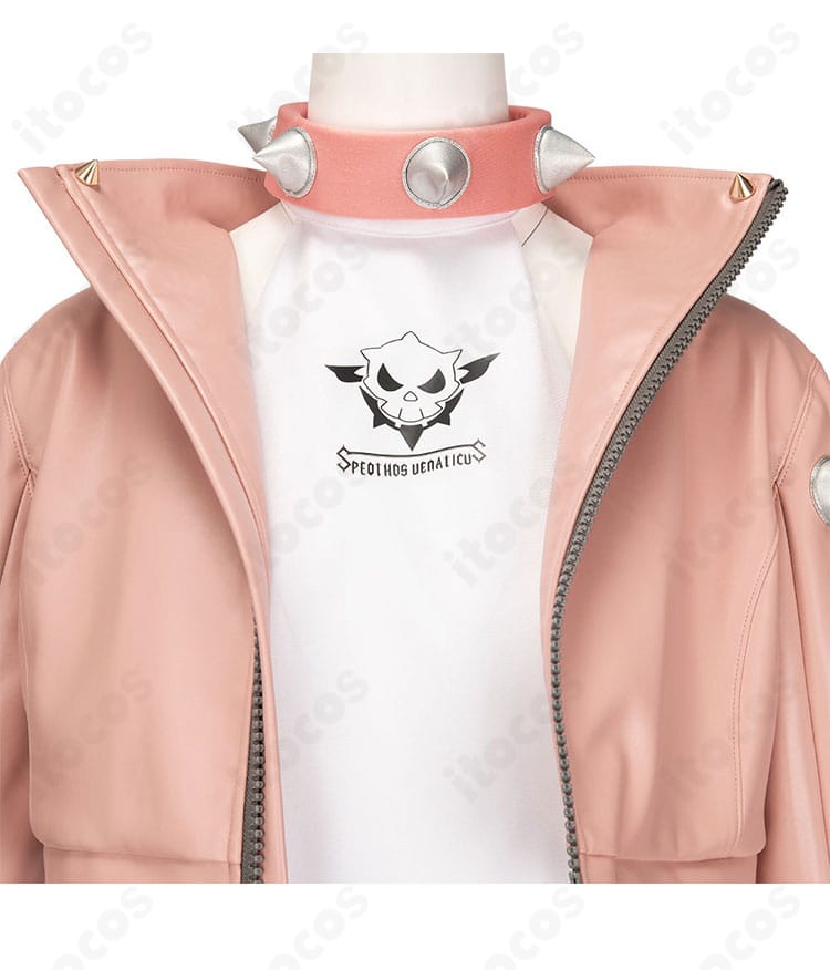 エルフェルト＝ヴァレンタイン衣装の正面装飾詳細。薔薇モチーフや刺繍の意匠を近距離で撮影