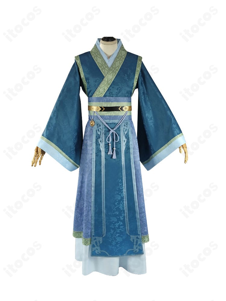 華瑞月（皇帝の弟）コスプレ衣装の正面全身。中華宮廷風の上着とコルセットベルトで威厳あるシルエットを再現