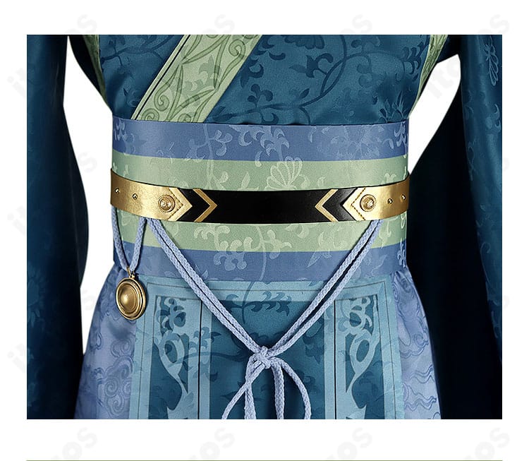 華瑞月（皇帝の弟）コスプレ衣装・腰封（コルセットベルト）の装飾ディテール。質感と留め仕様の近接