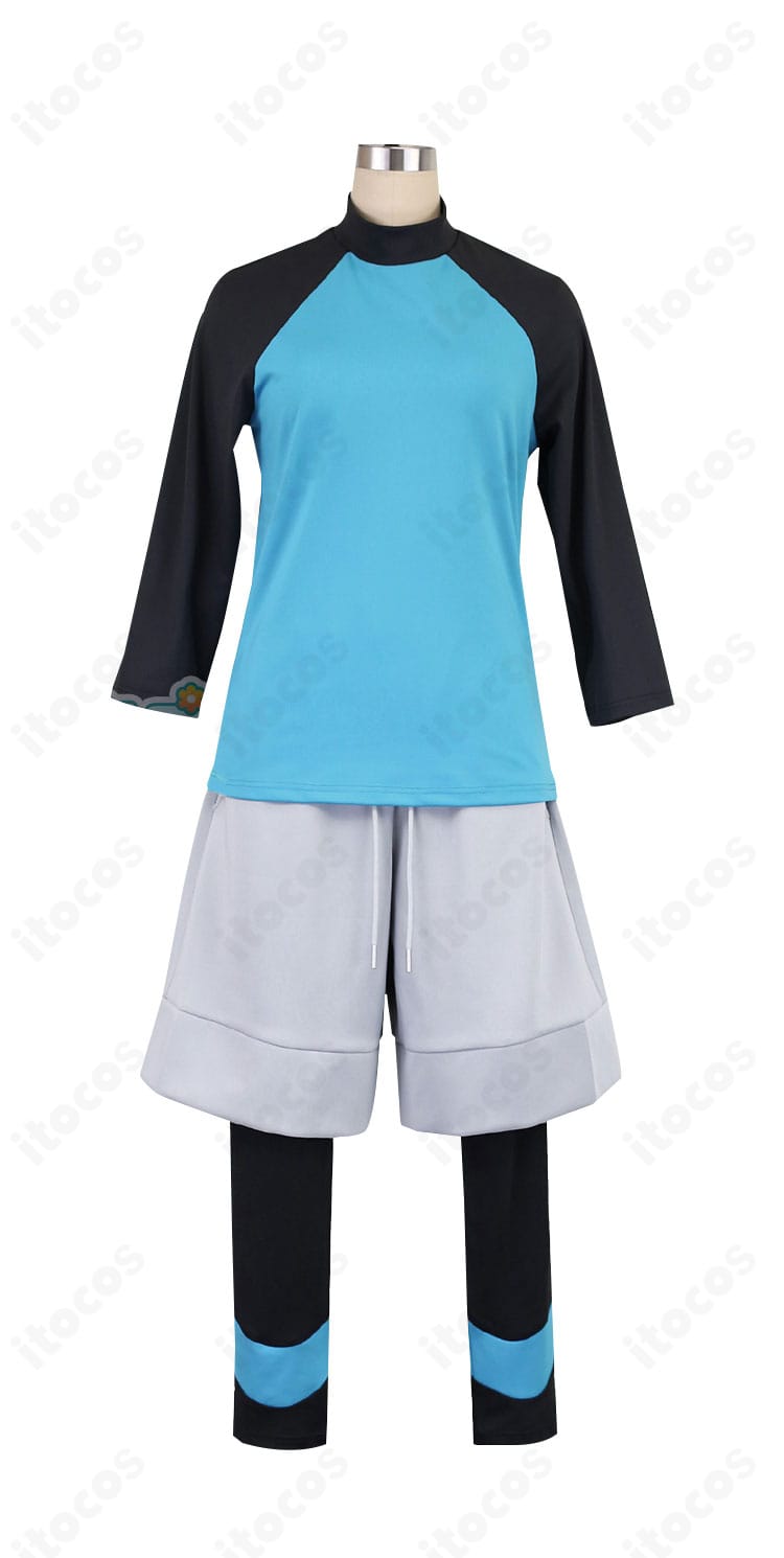 キョウヘイ衣装のインナー（トップス）正面。肌当たりを考慮した縫製と通気性の良い生地感が分かるカット。