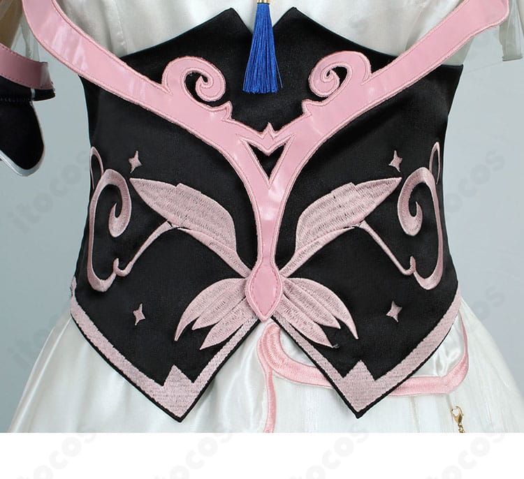 ホロライブ 古石ビジュー 衣装 コルセットベルト詳細。立体感とフィット調整が可能な作り