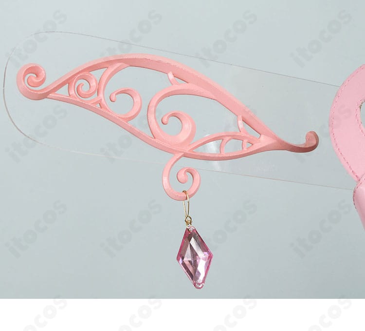 ホロライブ 古石ビジュー 衣装 背面アクセサリー詳細。後ろ姿まで妥協のない仕上がり