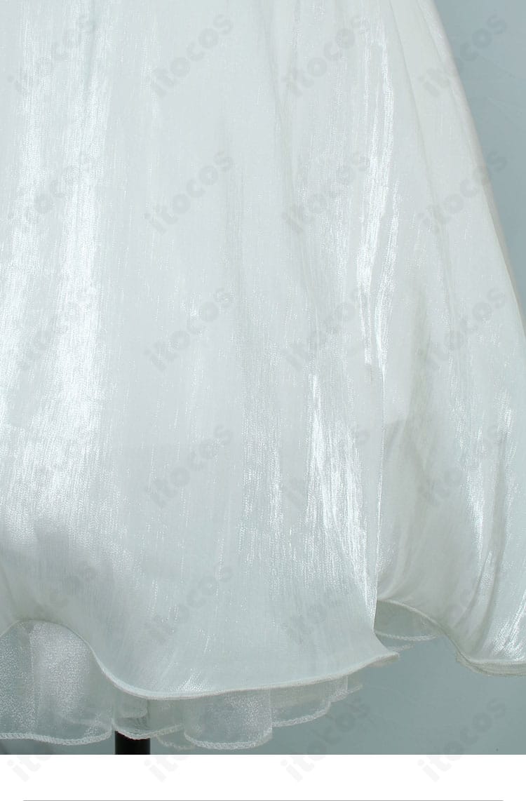 ホロライブ 古石ビジュー 衣装 スカート前面の裾装飾。繊細なパターンが映える