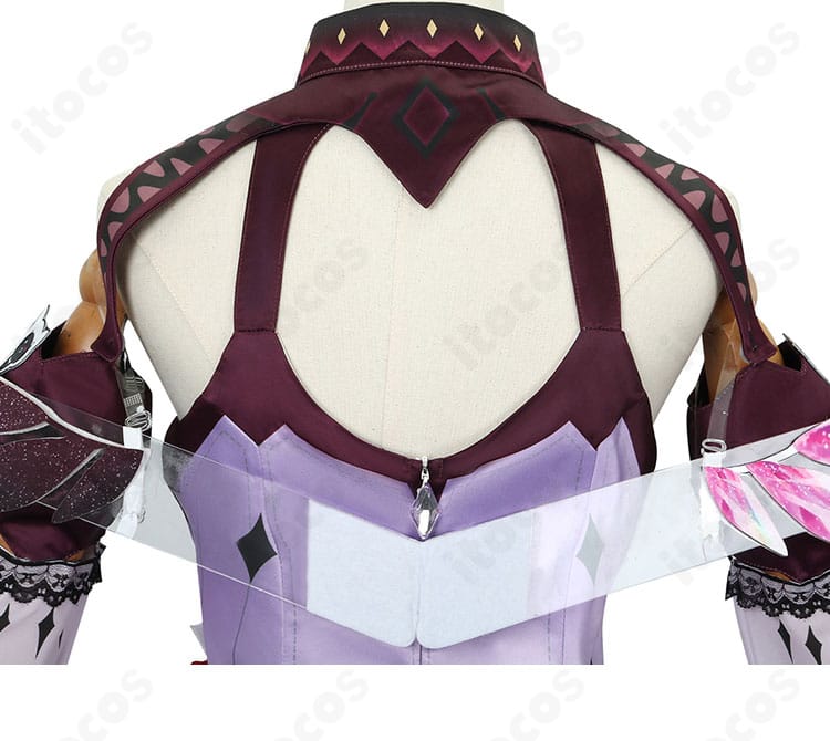 IRyS 2022 Winter衣装の背中の翼ディテール。可動と見栄えを両立した構造。