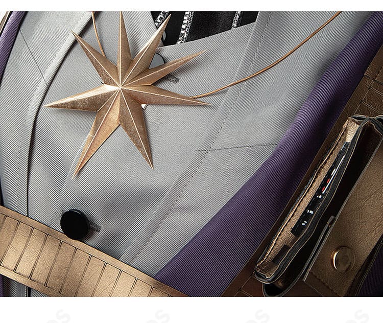 無期迷途 マチルダ コスプレ衣装の胸元装飾アップ。質感を抑えた上品なパーツ