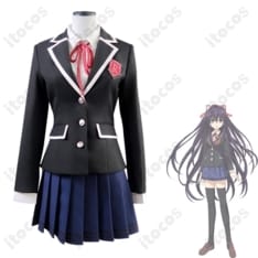 夜刀神十香 来禅高校女子制服コスプレ衣装｜高再現シルエットで長時間も快適、イベント・撮影に最適 - 1枚目の画像（サムネイル）