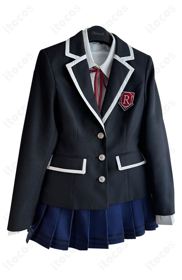 デート・ア・ライブ 夜刀神十香 コスプレ衣装の側面カット。ウエストラインとスカートのフレアが美しく、動きに合わせてシルエットが映えるフィット感を表現。