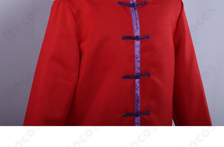 『ぶっちぎり?!』灯荒仁コスプレの赤い内装ディテール。コートを翻した際に映えるコントラスト。