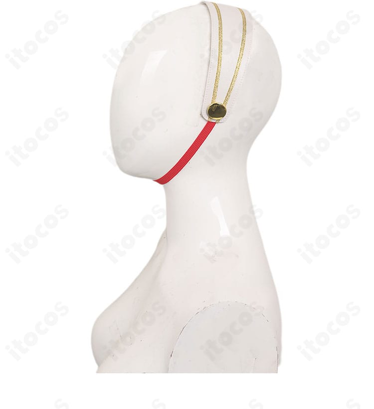 頭飾りの装飾ディテール。繊細な意匠と質感を強調した拡大画像。