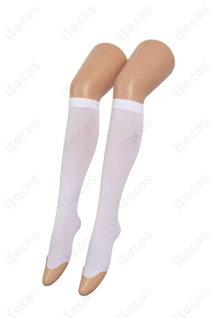 黄前久美子コスプレ 靴下・足元ディテール。丈感とリブの風合い、制服とのバランスを丁寧に再現。