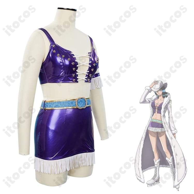 ワンピース・オン・アイス ニコ・ロビン コスプレ衣装｜高再現でエレガント、イベントや撮影に最適 - 5枚目の画像