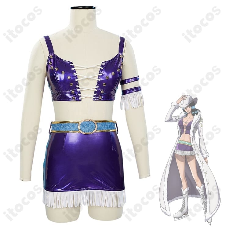 ワンピース・オン・アイス ニコ・ロビン コスプレ衣装｜高再現でエレガント、イベントや撮影に最適 - 4枚目の画像