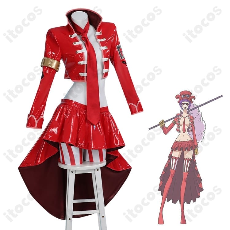 ワンピース ベロ・ベティ 東軍軍隊長軍服 高再現コスプレでイベント・撮影に最適 - 2枚目の画像